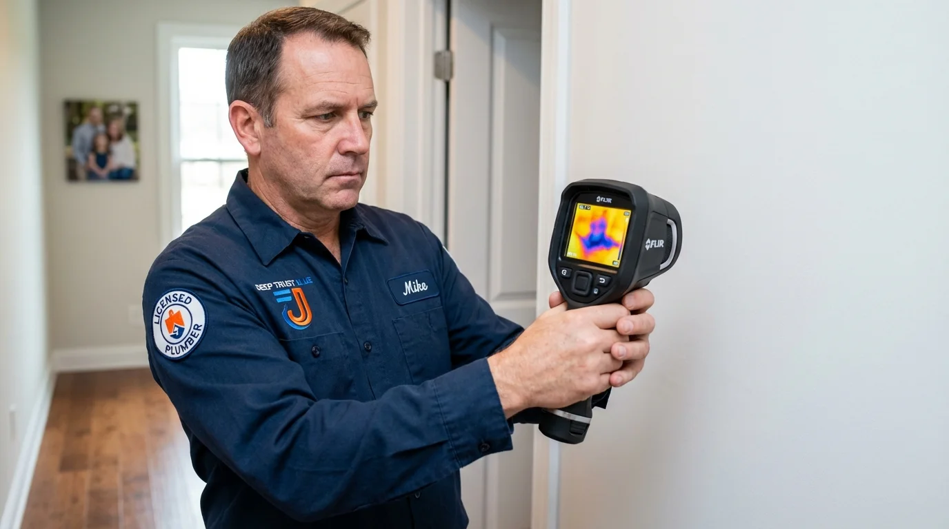 Thermal imaging leak detection by Johns Plumbing LLC in Houma
